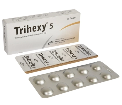 Pack Image: Trihexy 5 mg Tablet (3 x 10)