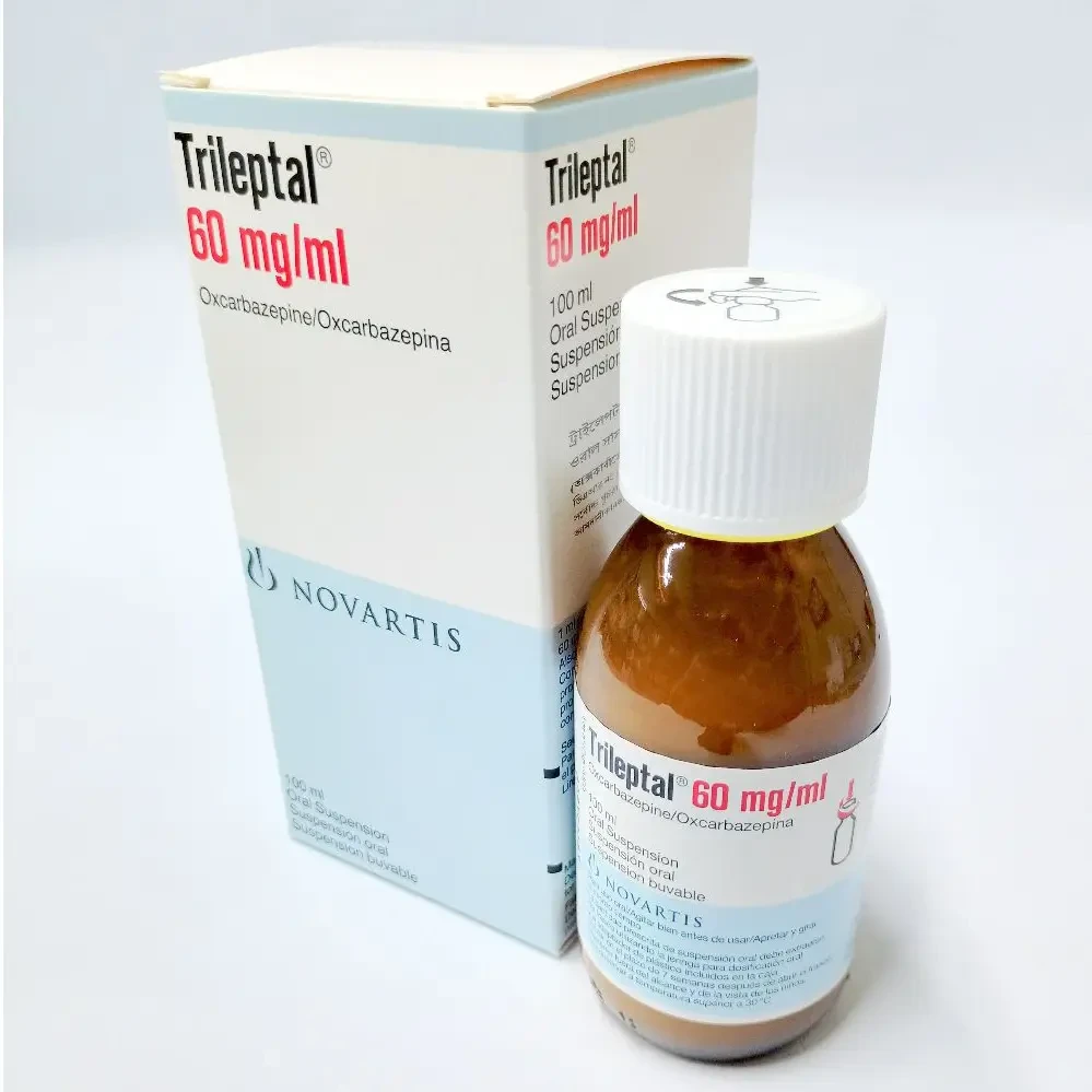 Pack Image: Trileptal 60 mg Suspension (100 ml bottle)