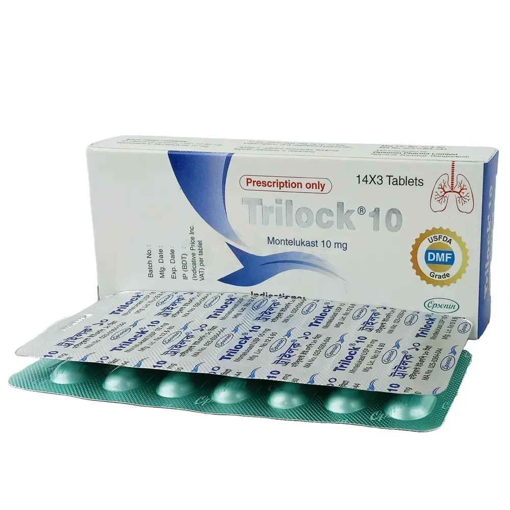 Pack Image: Trilock 10 mg Tablet (3 x 14)
