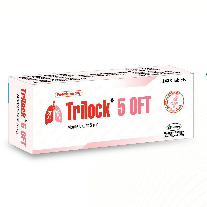 Pack Image: Trilock OFT 5 mg Flash Tablet (3 x 14)