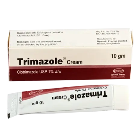Pack Image: Trimazole 1% Cream (20 gm tube)