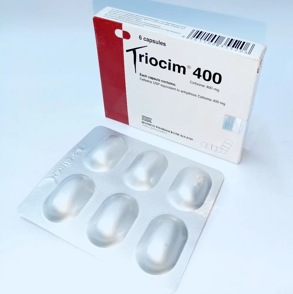 Pack Image: Triocim 400 mg Capsule (1 x 6)