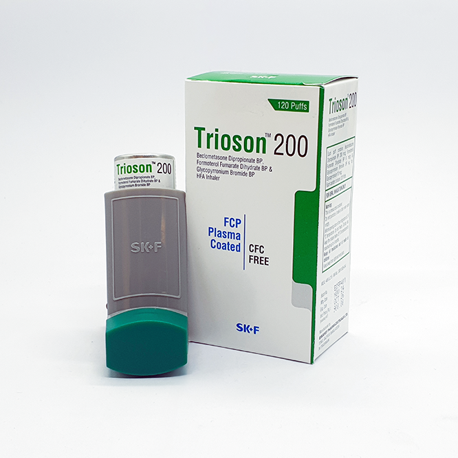 Pack Image: Trioson (200 mcg Inhaler (120 metered doses)