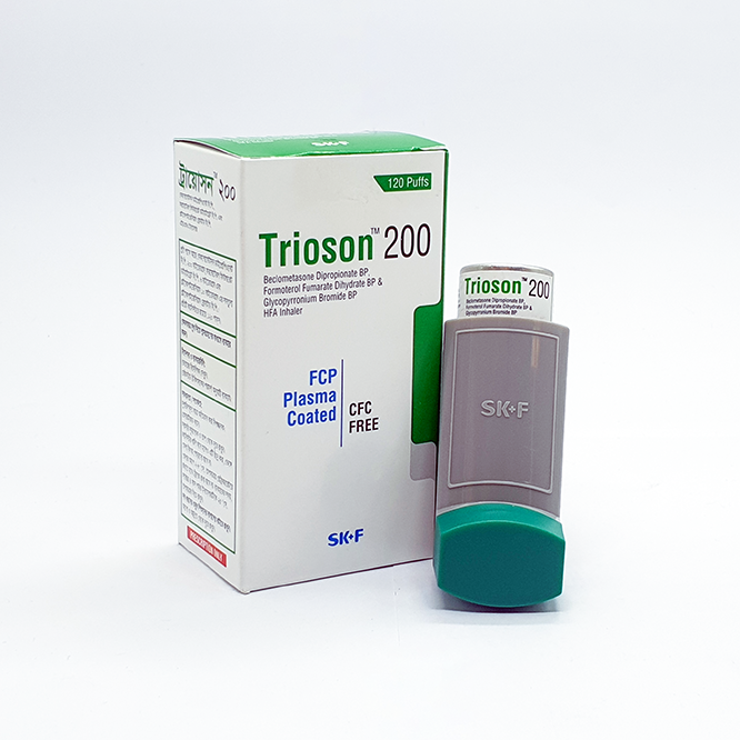 Pack Image: Trioson (200 mcg Inhaler (120 metered doses)