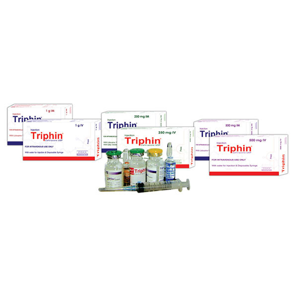 Pack Image: Triphin 2 gm Injection (2 gm vial)