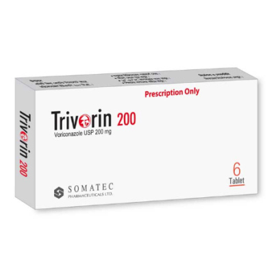 Pack Image: Trivorin 200 mg Tablet (1 x 6)