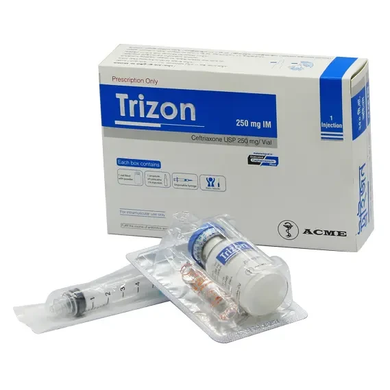 Pack Image: Trizon 250 mg Injection (250 mg vial)