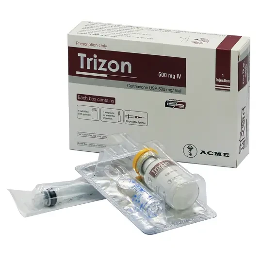 Pack Image: Trizon 500 mg Injection (500 mg vial)