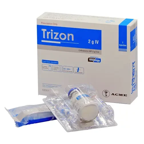 Pack Image: Trizon 2 gm Injection (2 gm vial)