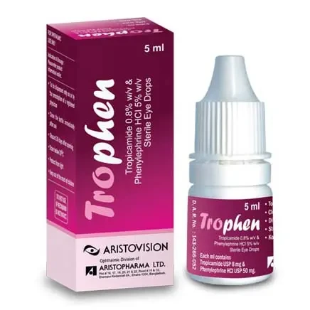 Pack Image: Trophen 0.8% 5% Eye Drop (5 ml drop)