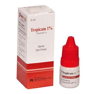 Pack Image: Tropicam 1% Eye Drop (5 ml drop)