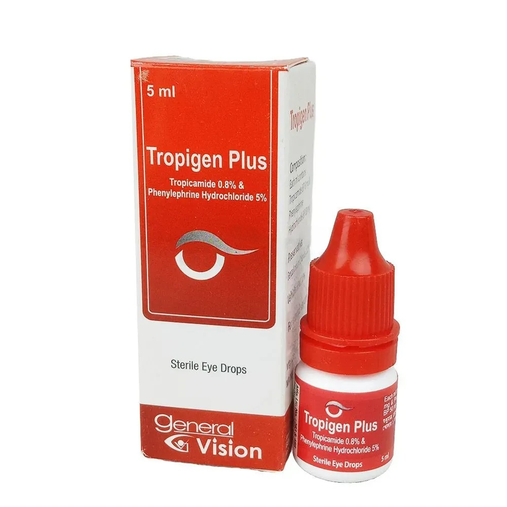 Pack Image: Tropigen Plus 0.8% 5% Eye Drop (5 ml drop)