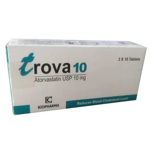 Pack Image: Trova 10 mg Tablet (5 x 10)