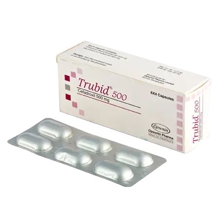 Pack Image: Trubid 500 mg Capsule (4 x 6)