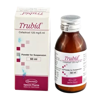 Pack Image: Trubid 125 mg Suspension (60 ml bottle)