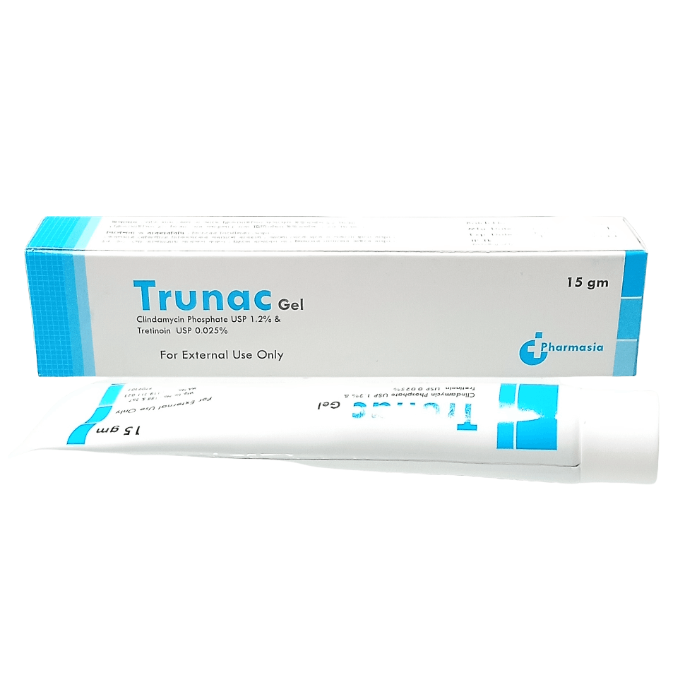 Pack Image: Trunac 1.2% 0.025% Topical Gel (15 gm tube)