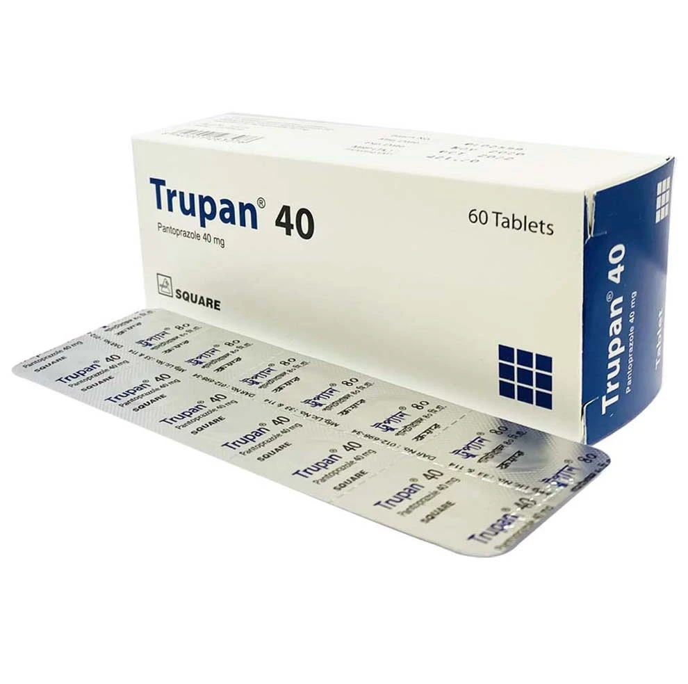 Pack Image: Trupan 40 mg Tablet (6 x 10)