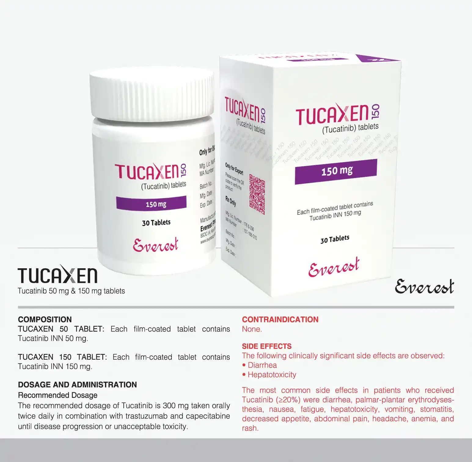 Pack Image: Tucaxen 150 mg Tablet (1 x 30)