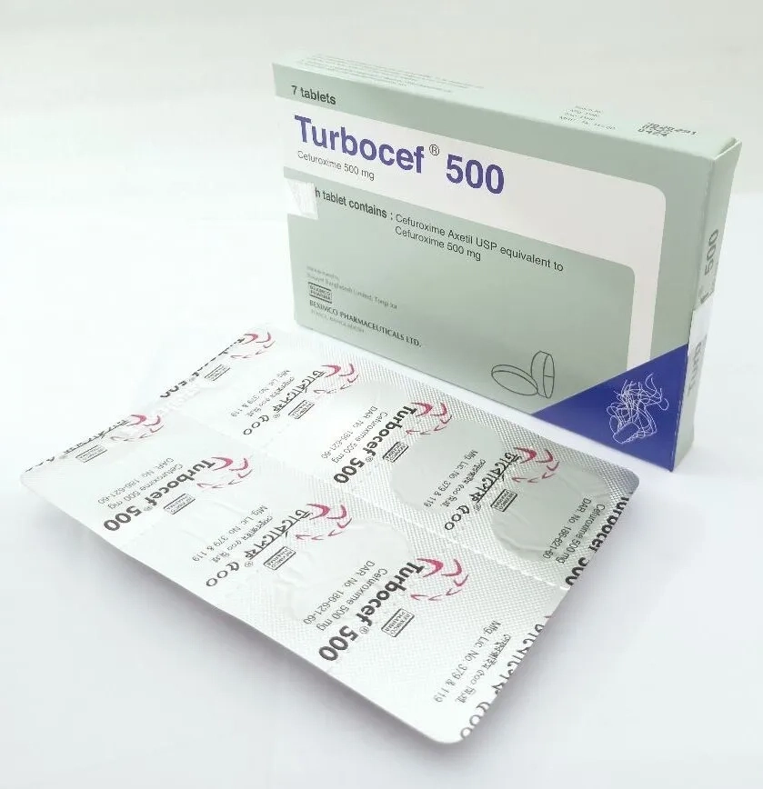 Pack Image: Turbocef 500 mg Tablet (1 x 7)