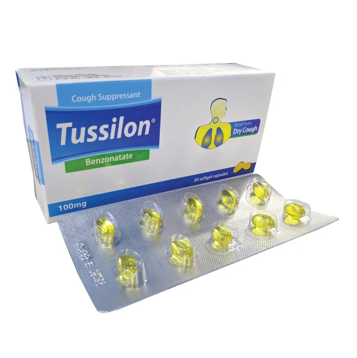 Pack Image: Tussilon 100 mg Capsule (3 x 10)