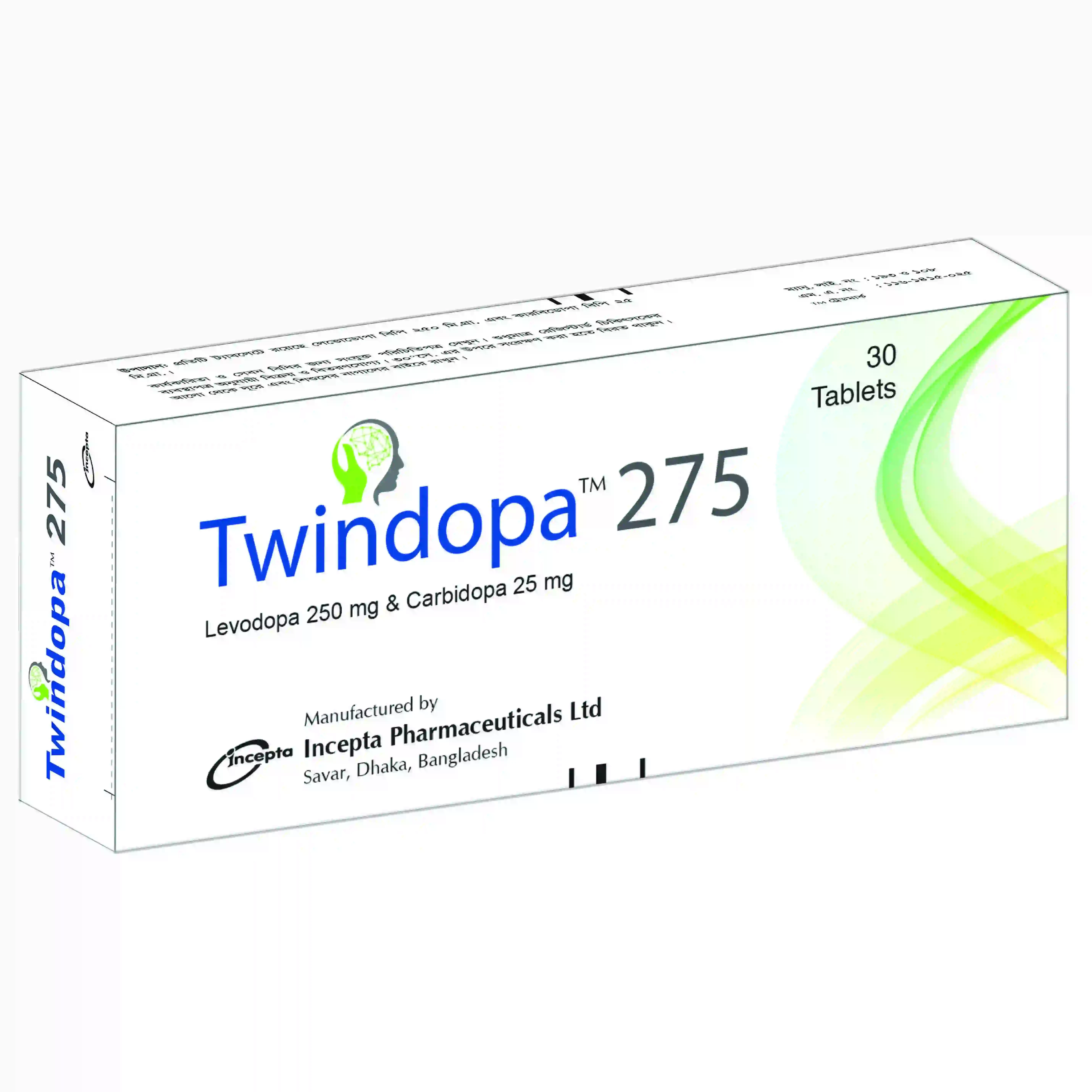 Pack Image: Twindopa 250 mg Tablet (3 x 10)