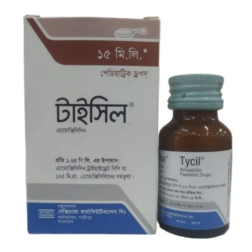 Pack Image: Tycil 125 mg Pediatric Drop (15 ml bottle)