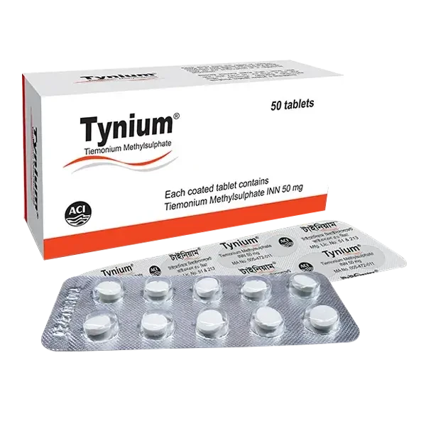 Pack Image: Tynium 50 mg Tablet (5 x 10)