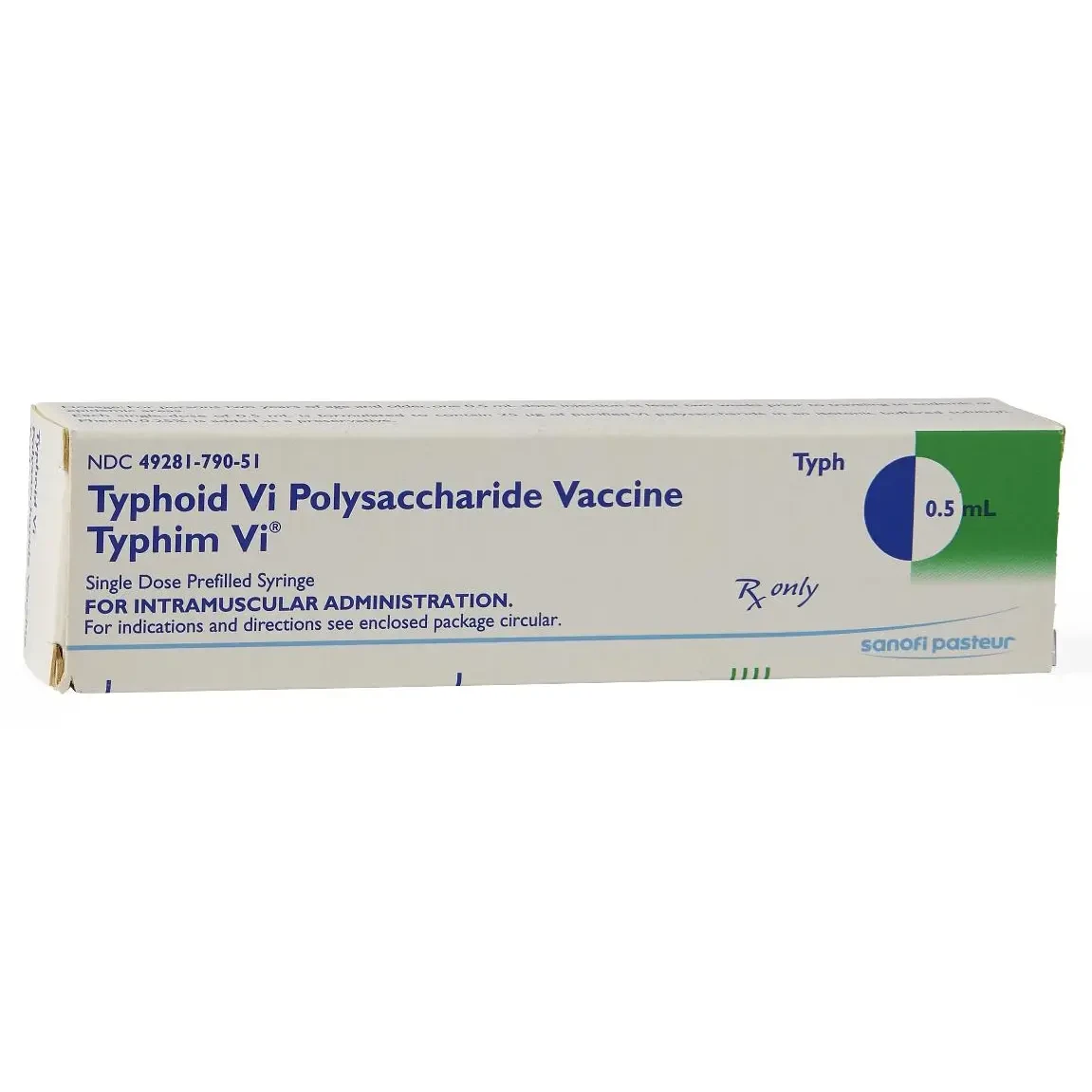 Pack Image: Typhim Vi 25 mcg Injection (0.5 ml pre-filled syringe)