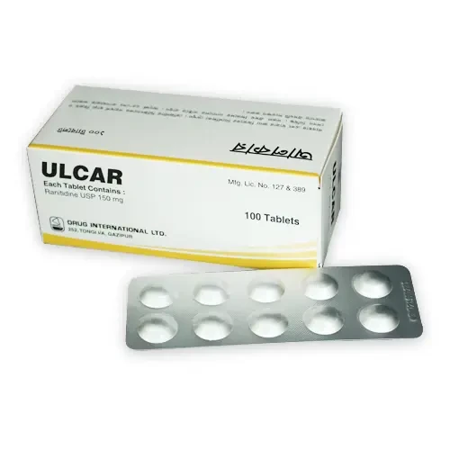 Pack Image: Ulcar 150 mg Tablet (10 x 10)