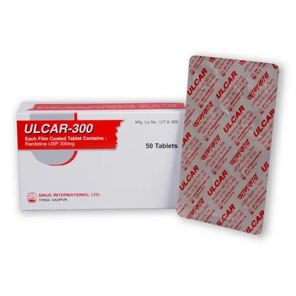 Pack Image: Ulcar 300 mg Tablet (5 x 10)