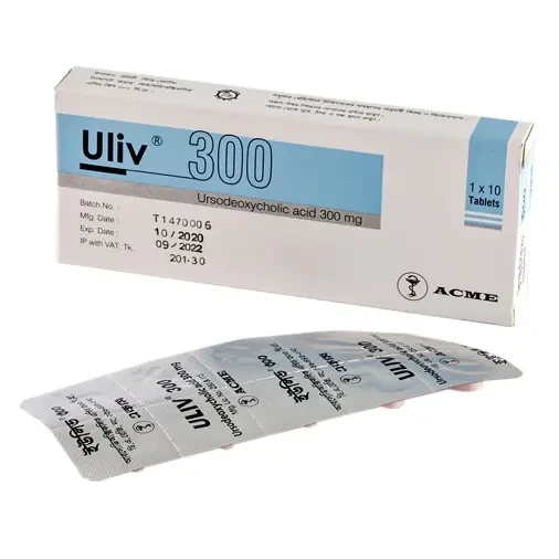 Pack Image: Uliv 300 mg Tablet (1 x 10)