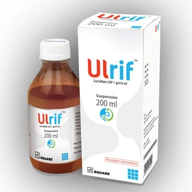 Pack Image: Ulrif 1 gm Suspension (200 ml bottle)