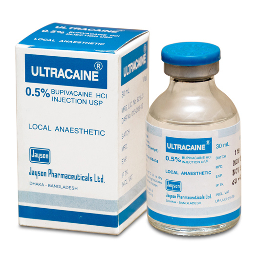 Pack Image: Ultracaine 0.5% Injection (30 ml vial)