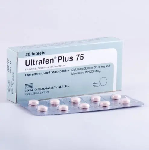 Pack Image: Ultrafen Plus 75 mg Tablet (3 x 10)