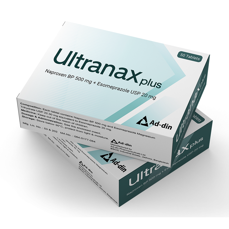 Pack Image: Ultranax Plus 500 mg Tablet (5 x 10)