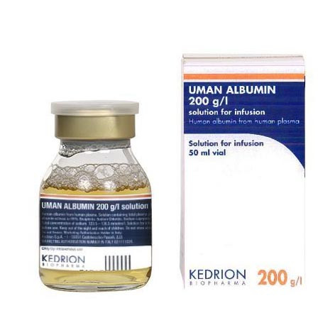 Pack Image: Uman Albumin 20% Injection (50 ml bottle)