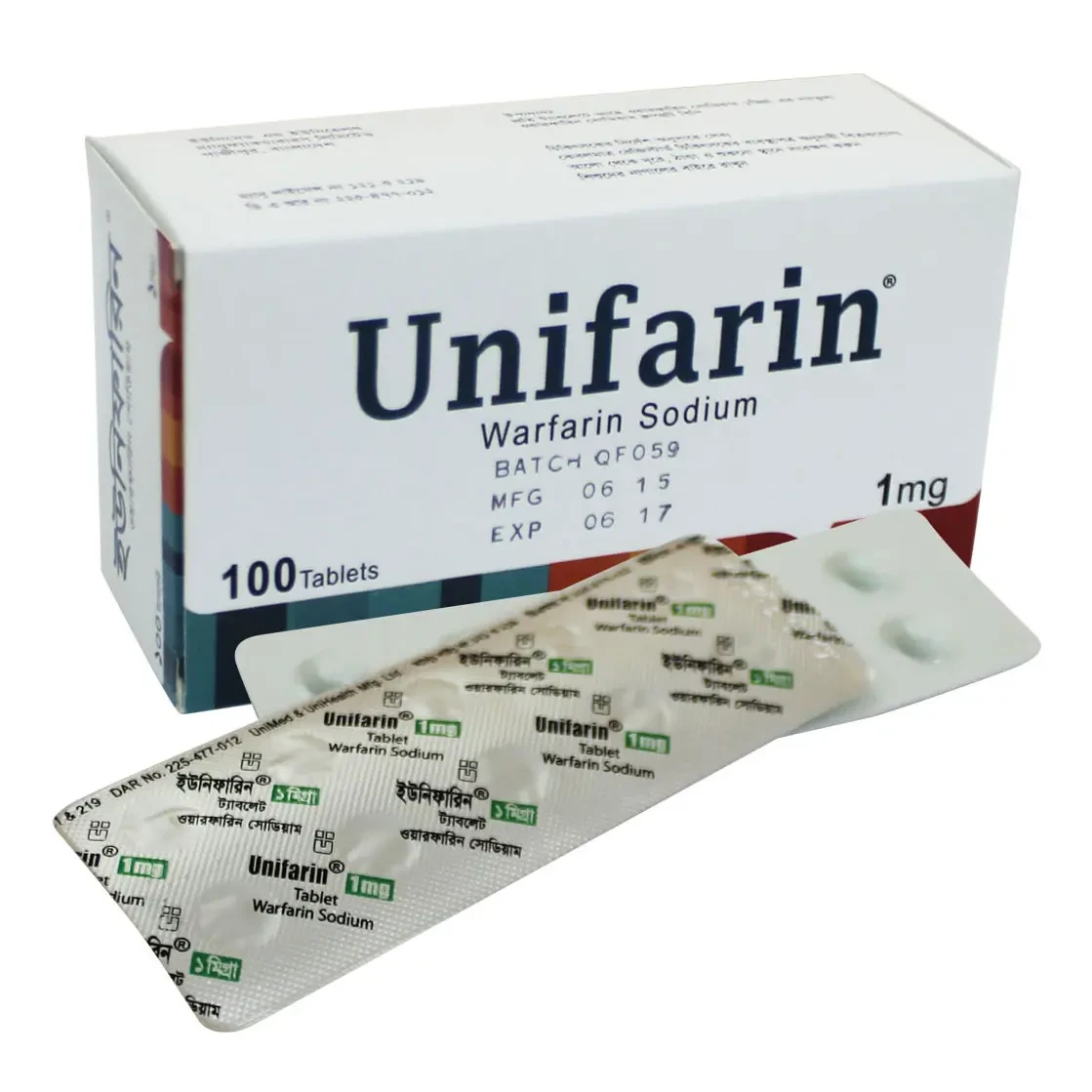 Pack Image: Unifarin 1 mg Tablet (10 x 10)