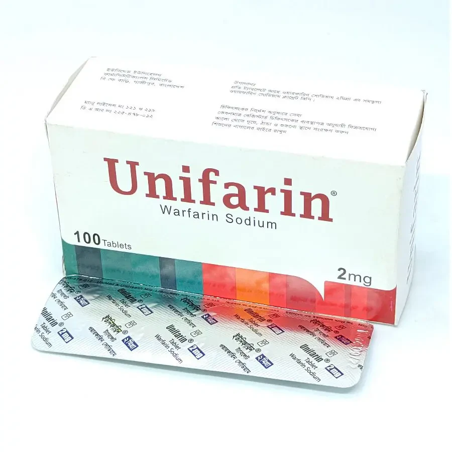 Pack Image: Unifarin 2 mg Tablet (10 x 10)