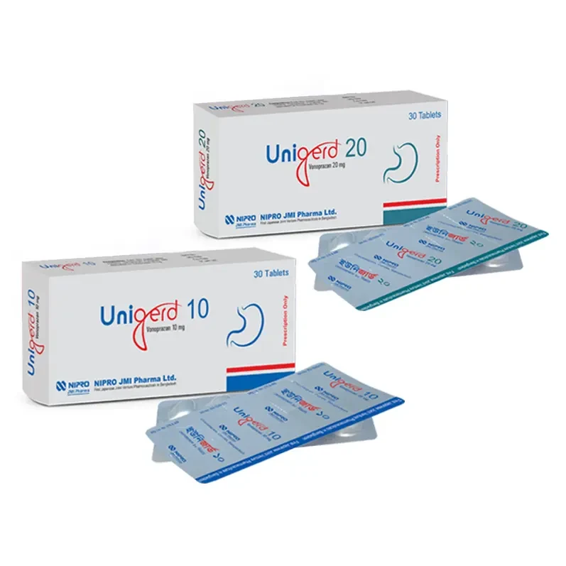 Pack Image: Unigerd 10 mg Tablet (3 x 10)