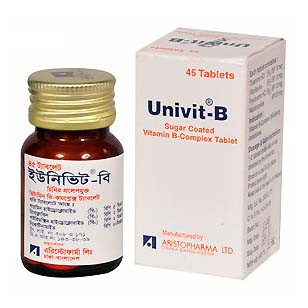 Pack Image: Univit-B 5 mg Tablet (1 x 45)