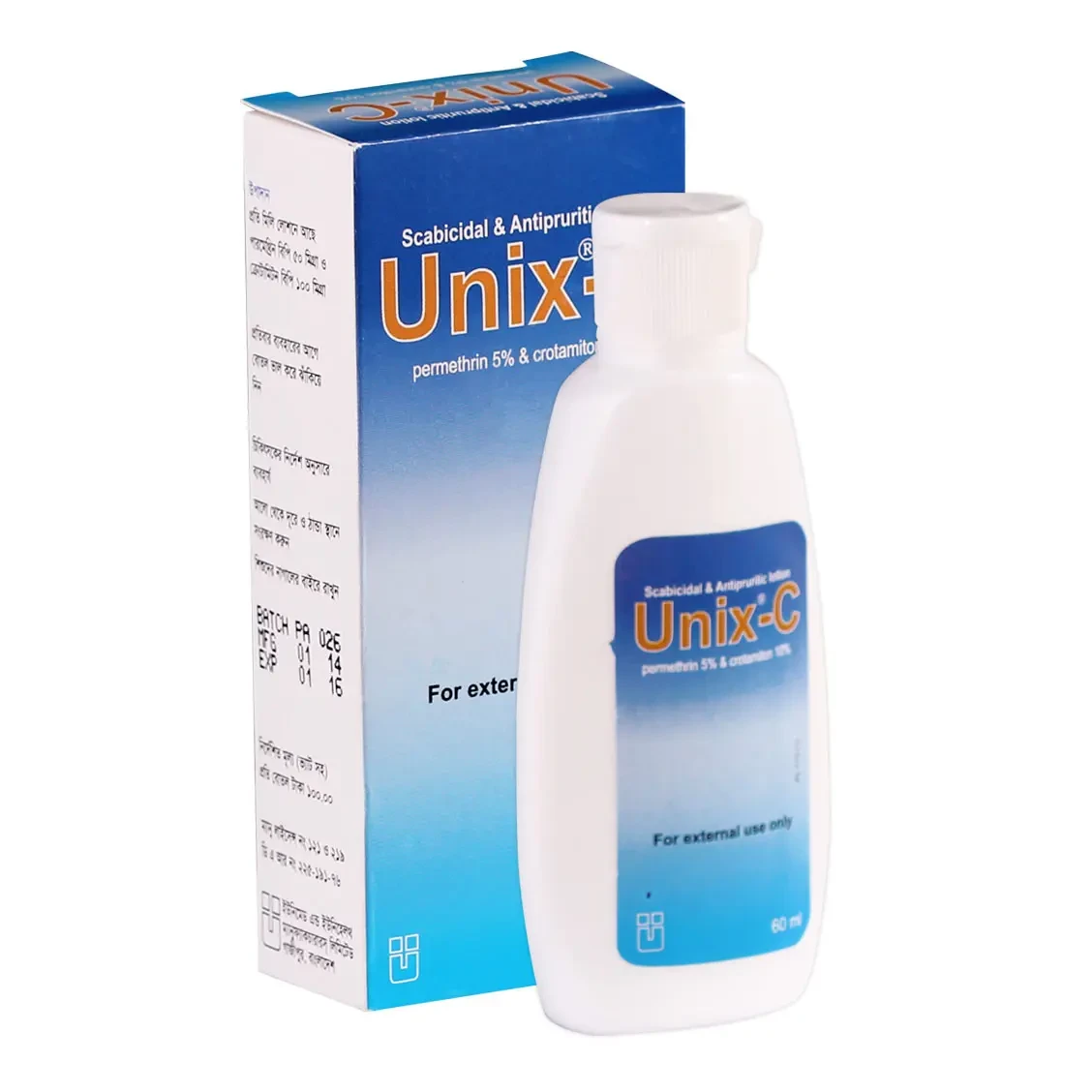 Pack Image: Unix-C 5% 10% Lotion (60 ml bottle)