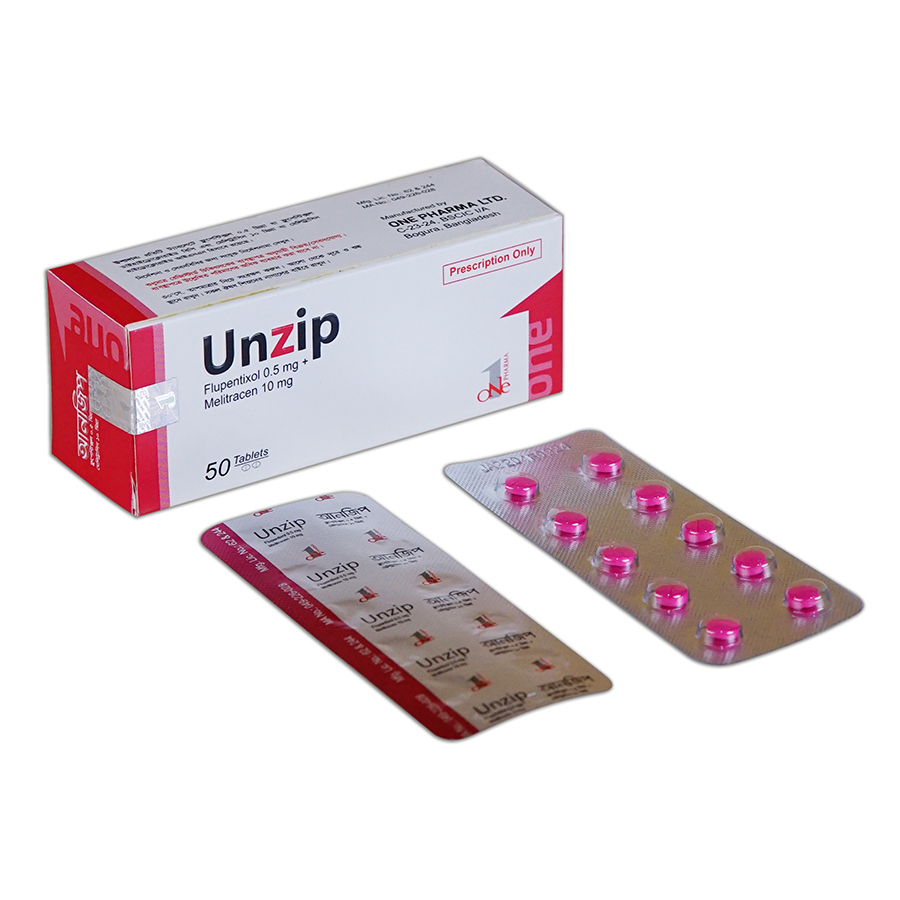 Pack Image: Unzip 0.5 mg Tablet (5 x 10)