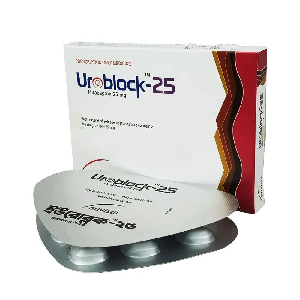 Pack Image: Uroblock 25 mg Tablet (2 x 10)
