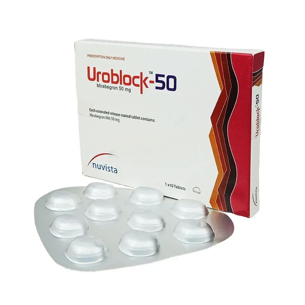 Pack Image: Uroblock 50 mg Tablet (1 x 10)