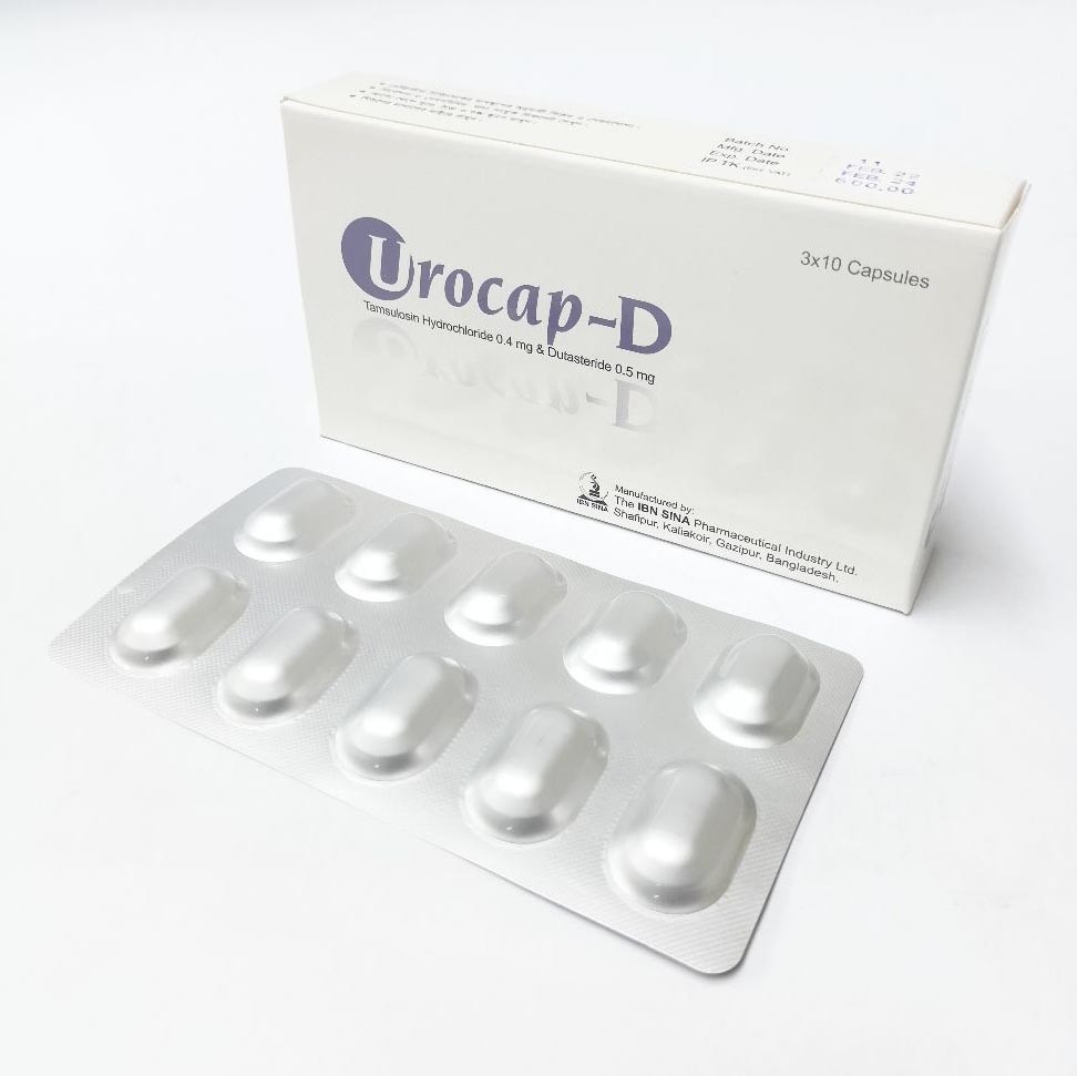 Pack Image: Urocap-D 0.4 mg Capsule (3 x 10)