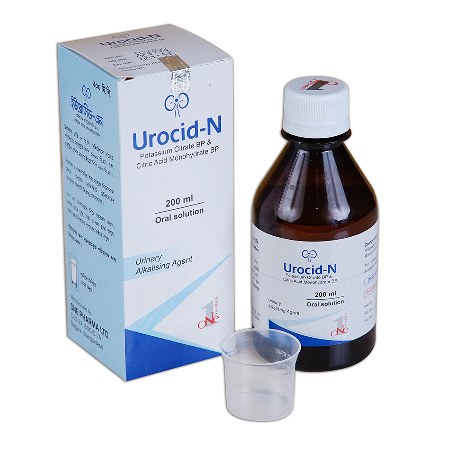 Pack Image: Urocid-N (1500 mg Oral Solution (200 ml bottle)