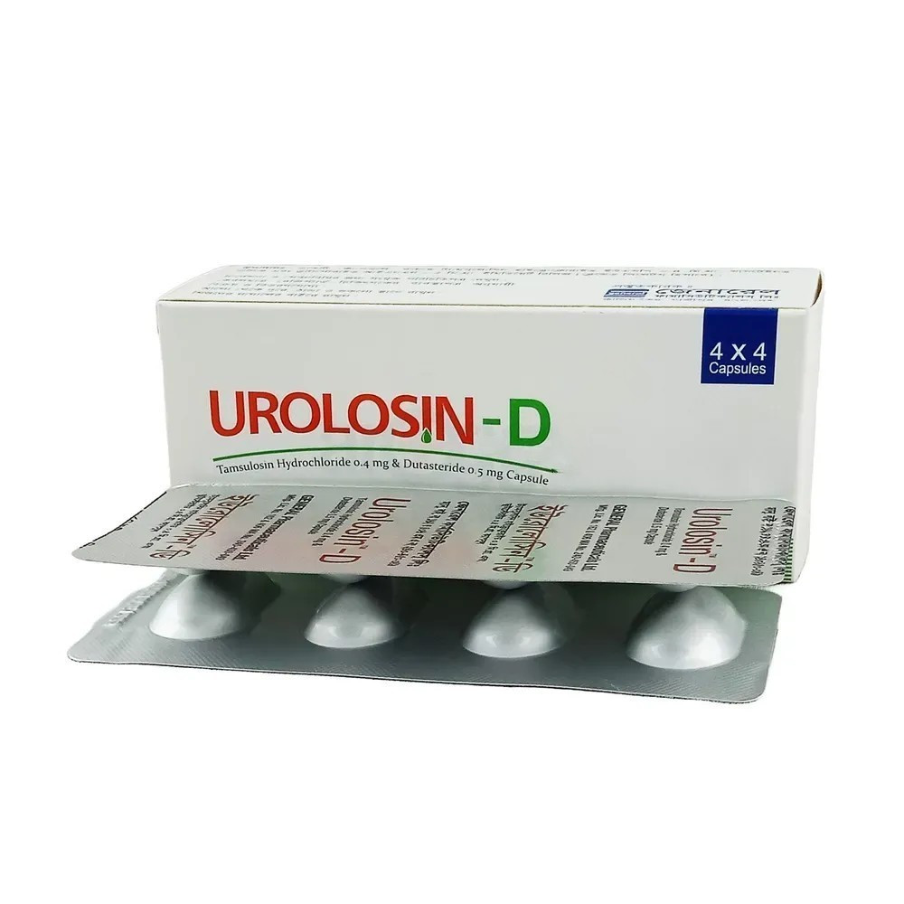 Pack Image: Urolosin-D 0.4 mg Capsule (4 x 4)