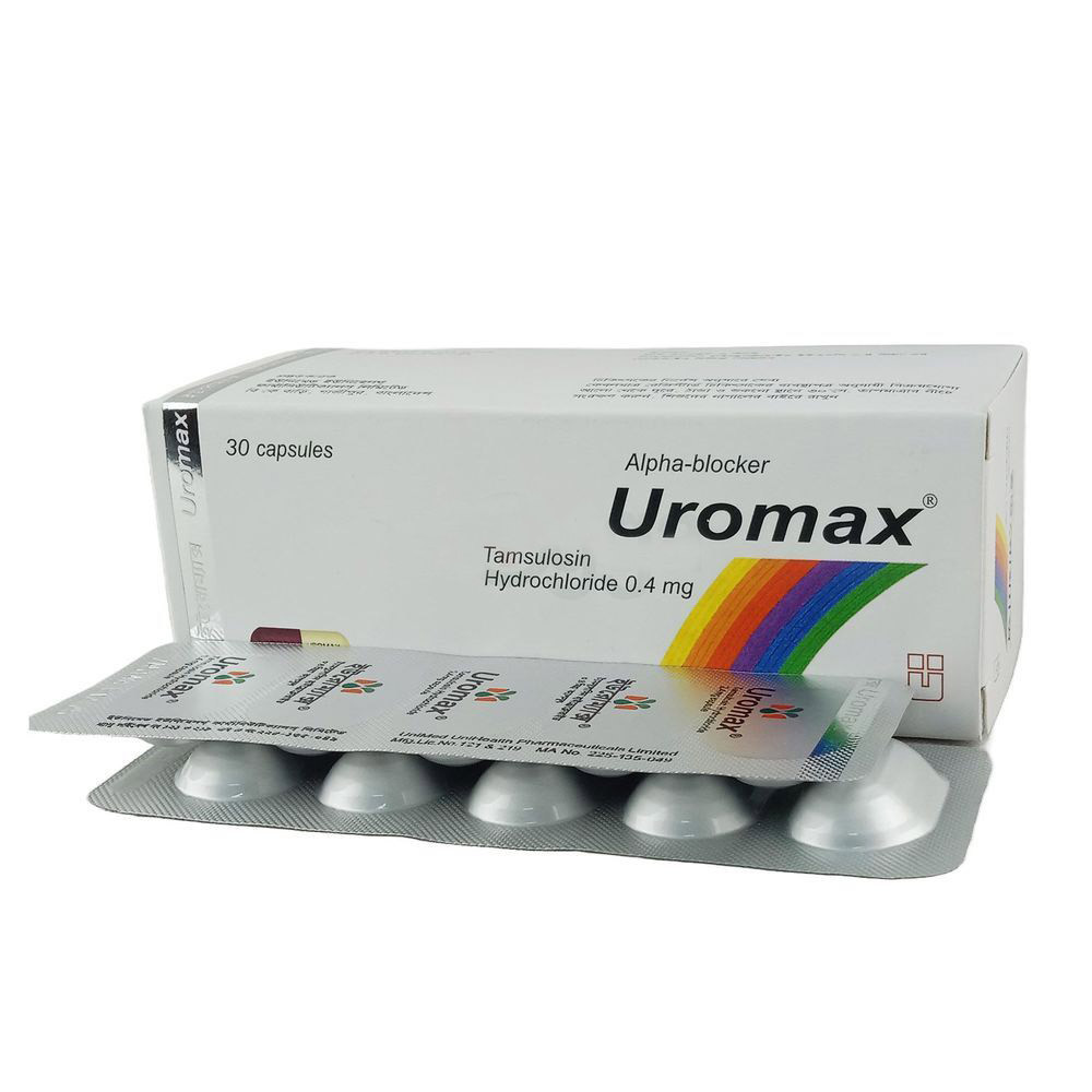 Pack Image: Uromax 0.4 mg Capsule (6 x 5)