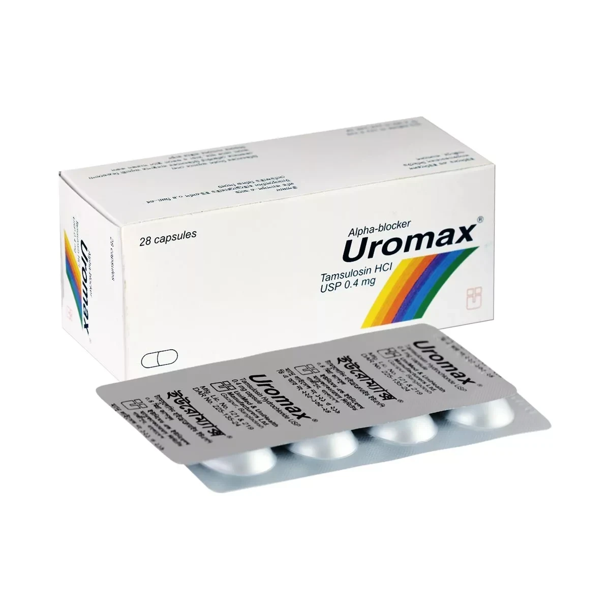 Pack Image: Uromax 0.4 mg Capsule (6 x 5)