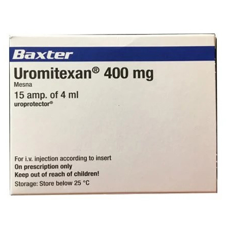 Pack Image: Uromitexan 400 mg Injection (400 mg vial)
